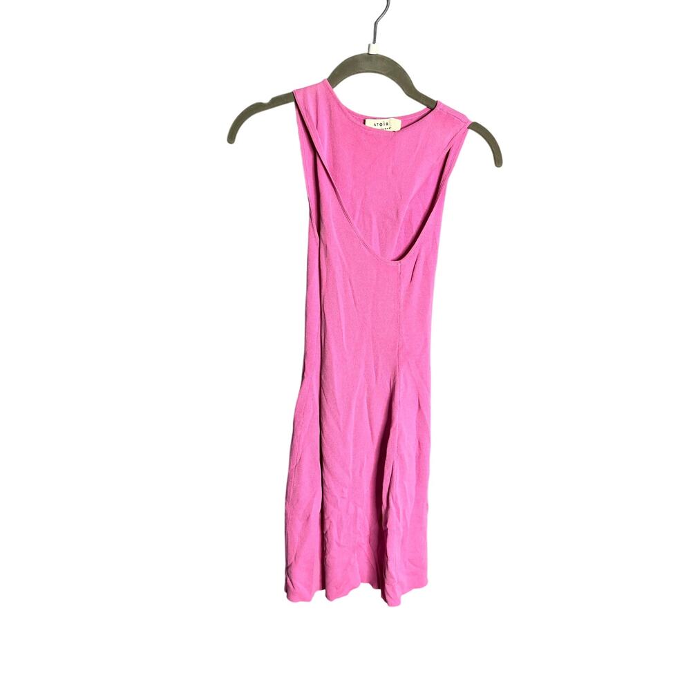 Atoir Revolve Whitehaven Knit Mini Dress Pink Small 4 - Picture 5 of 9